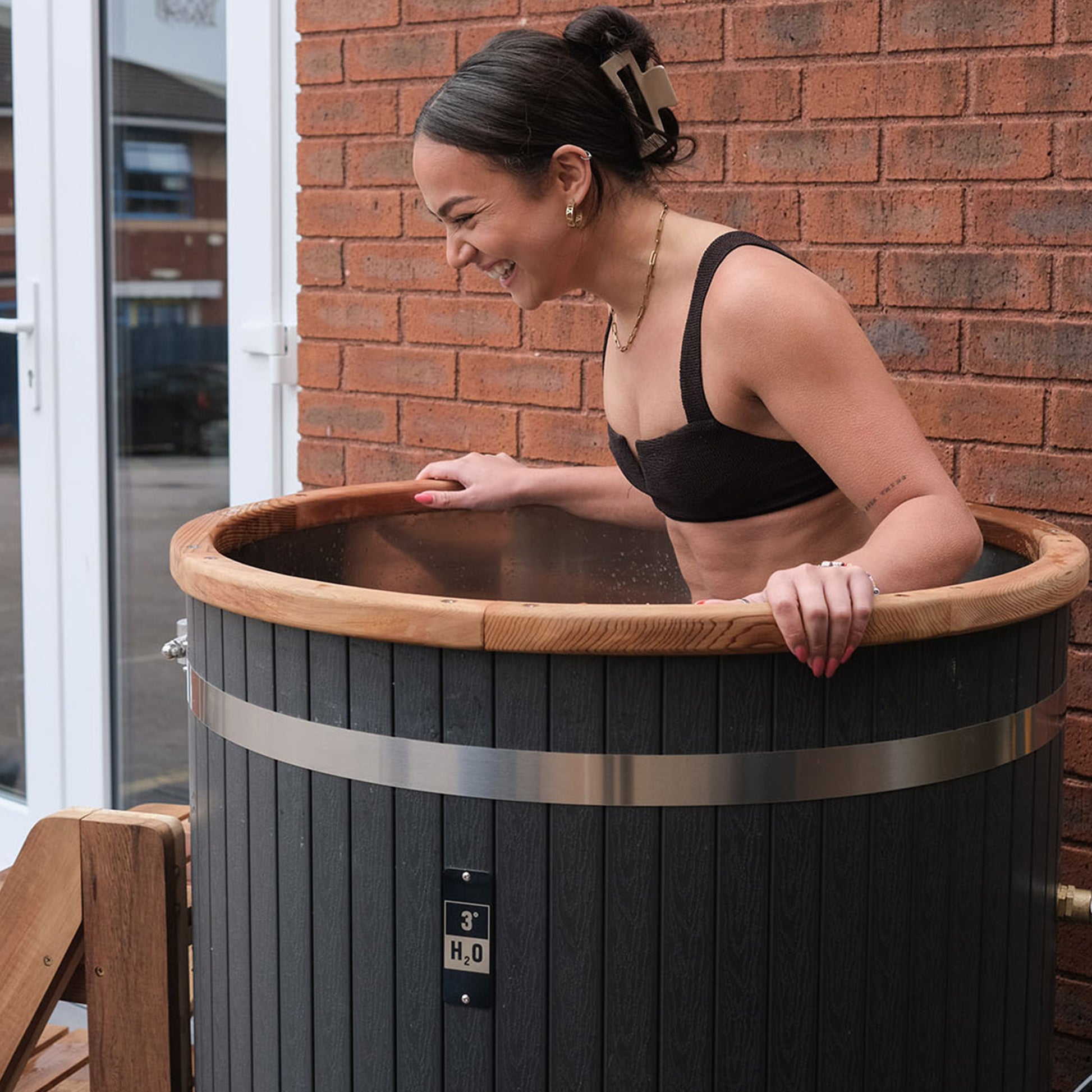 3 Degrees H2O Cold Water Therapy Wooden Composite Ice Bath