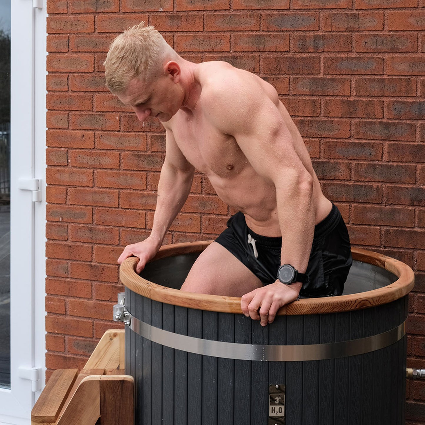 3 Degrees H2O Cold Water Therapy Wooden Composite Ice Bath