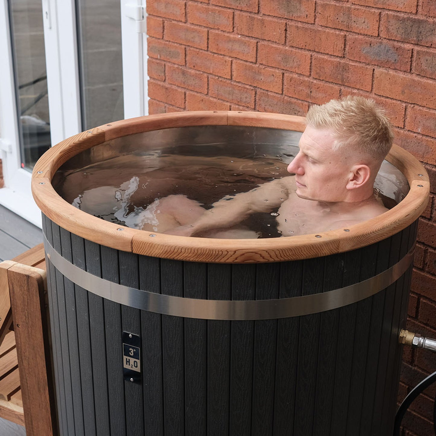 3 Degrees H2O Cold Water Therapy Wooden Composite Ice Bath