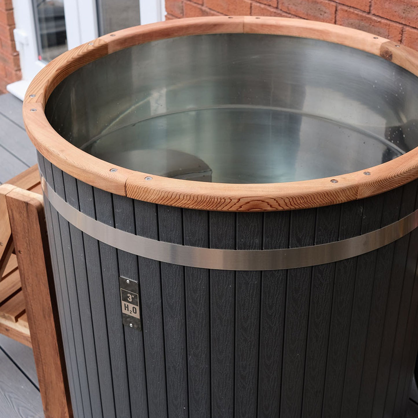 3 Degrees H2O Cold Water Therapy Wooden Composite Ice Bath