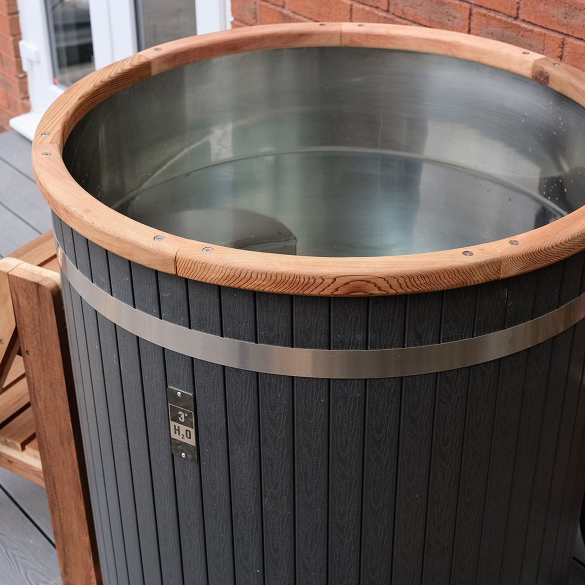 3 Degrees H2O Cold Water Therapy Wooden Composite Ice Bath